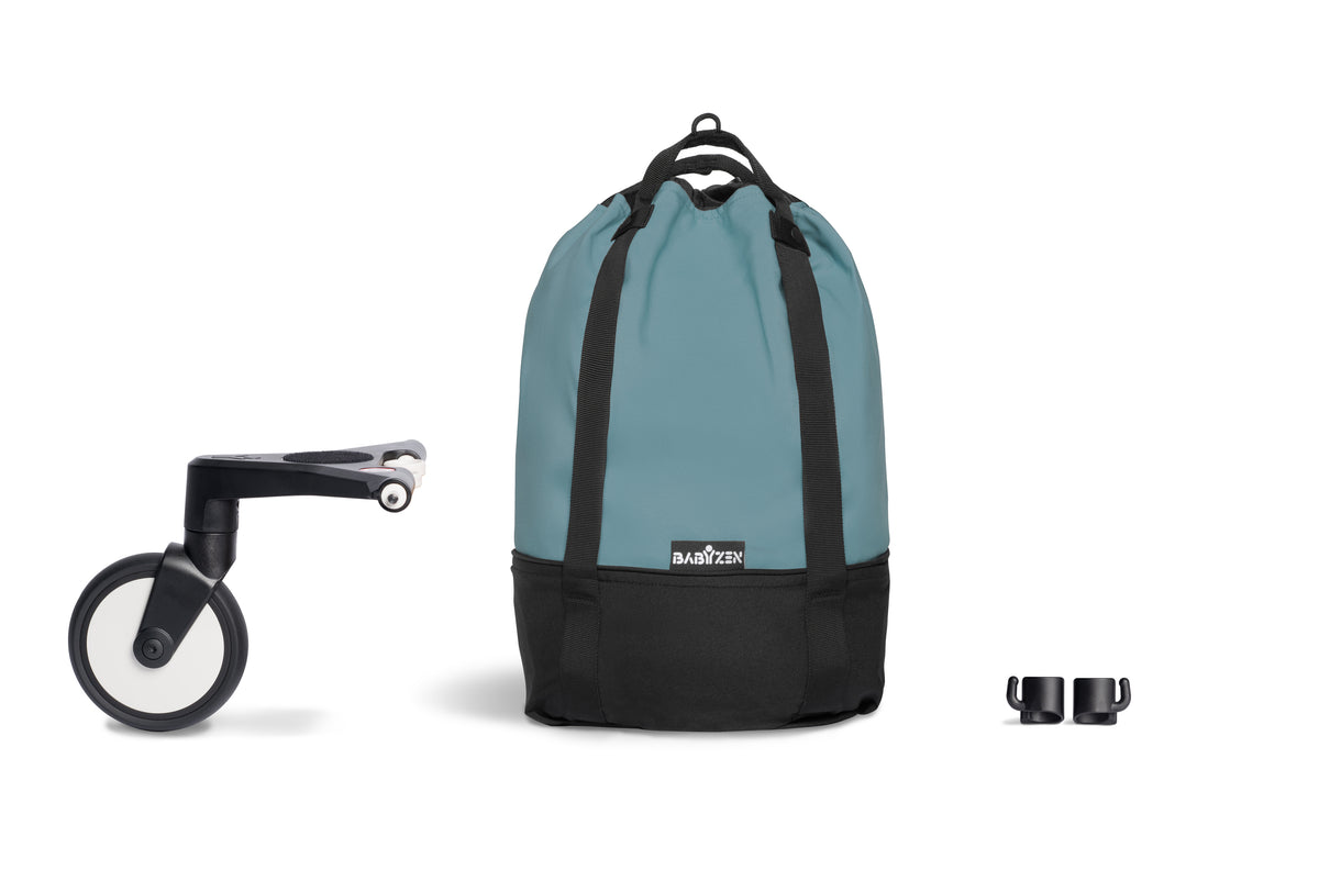 Stokke YOYO tas Aqua met wiel, basis en haakjes
