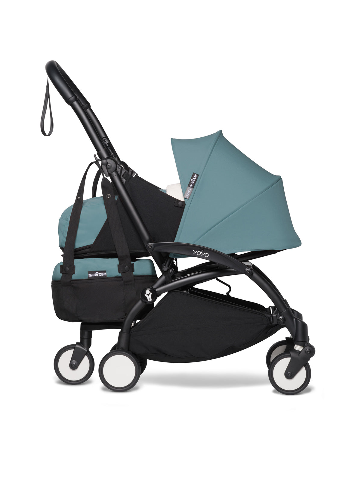 Stokke YOYO tas Aqua met wiel, basis en haakjes