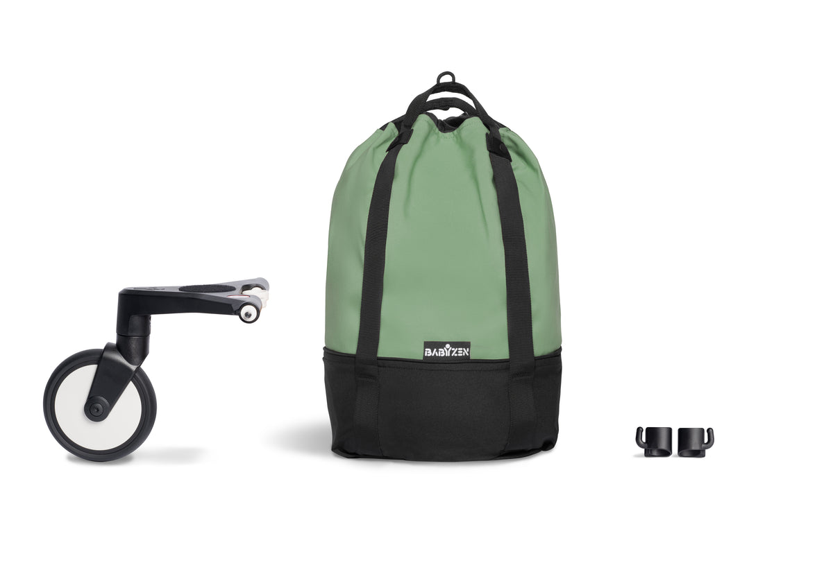 Stokke YOYO tas Peppermint met wiel, basis en haakjes