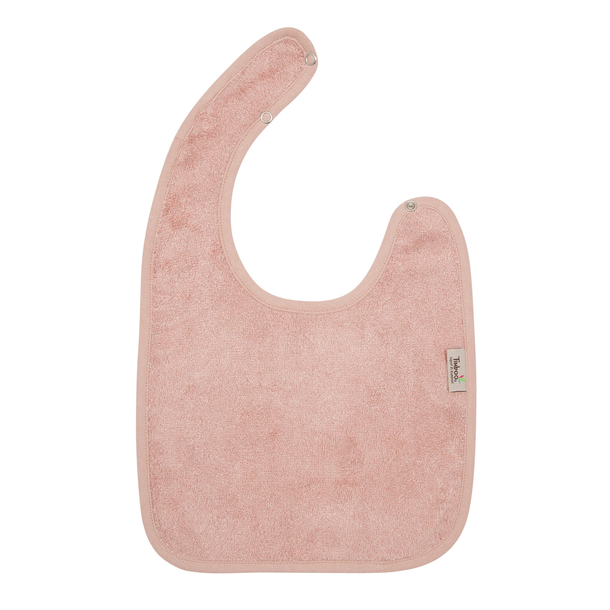 Timboo bamboe slab met drukknoop Misty Rose, vooraanzicht met drukknopen