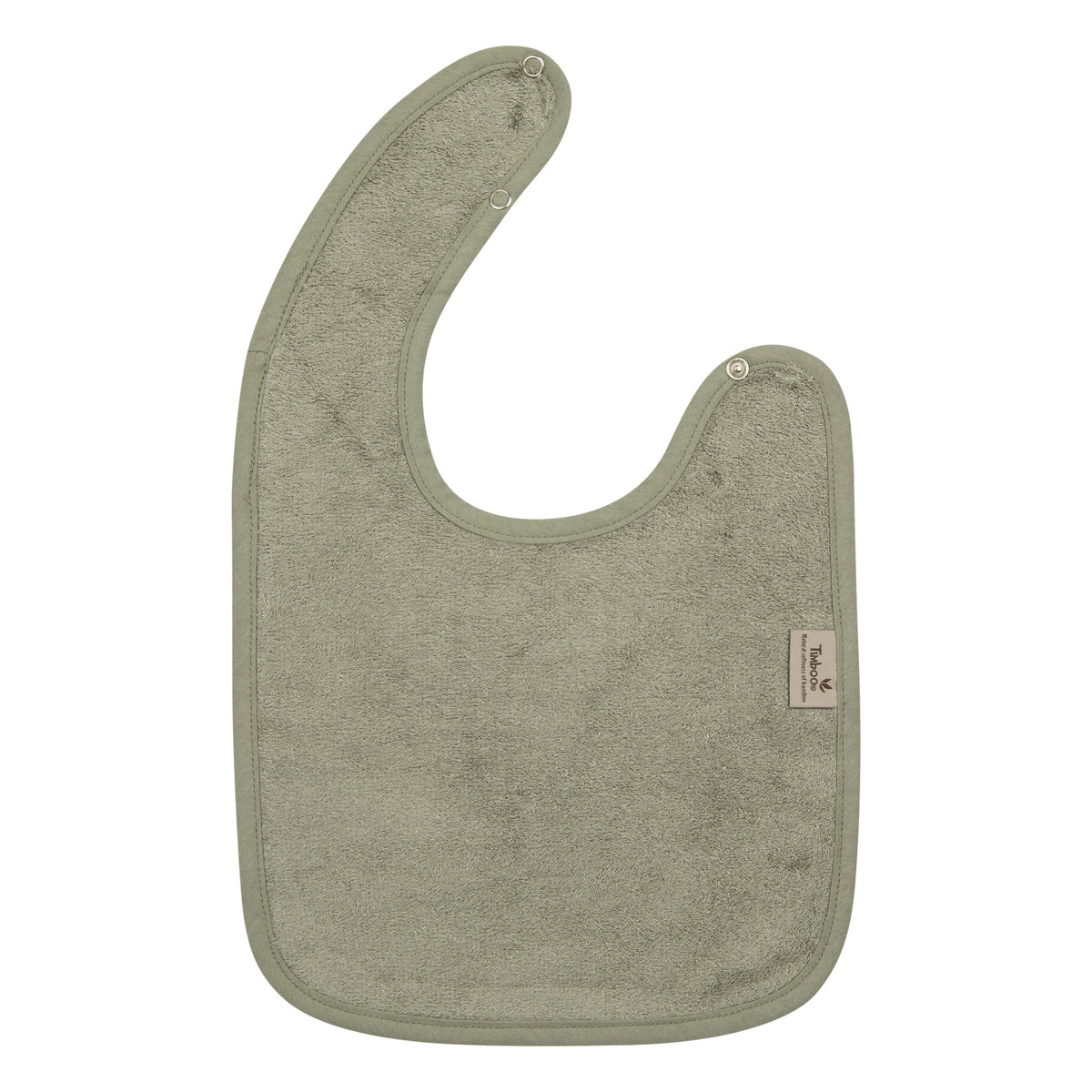 Timboo bamboe slab met drukknoop Whisper Green, vooraanzicht met drukknopen