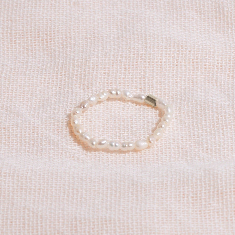 Galore Ring Pearl | Zilver Women Medium
