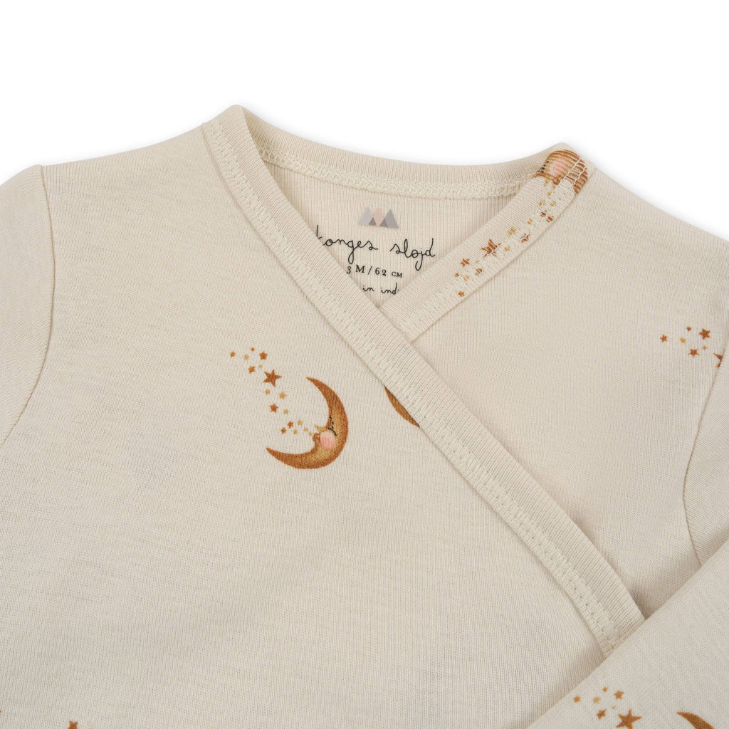 * Konges Sløjd Classic Longsleeve Newborn Body GOTS | Moon