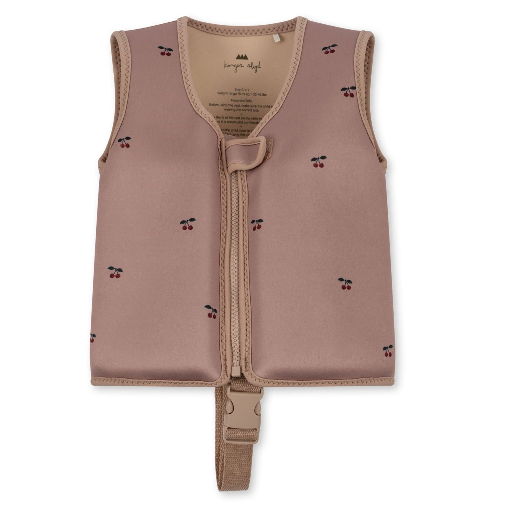 Konges Sløjd Neoprene Zwemvest Float Vest Cherry De Gele Flamingo