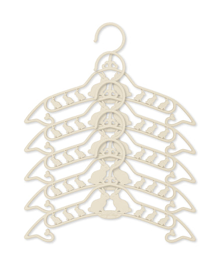 * Konges Sløjd 5 Pack Kids Kledinghangers Bunny | Creme