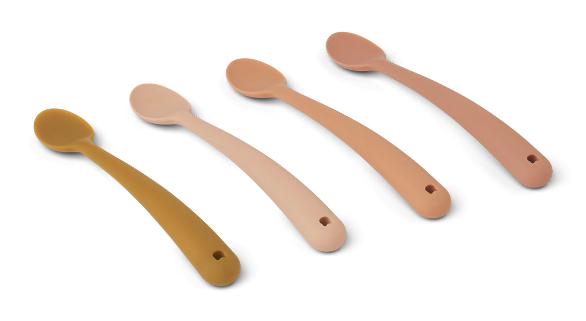 * Liewood Siv Feeding Spoon 4-Pack | Tuscany Rose Multi Mix