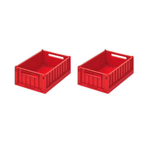 Liewood Weston Storage Box 2 Pack Small | Apple Red*