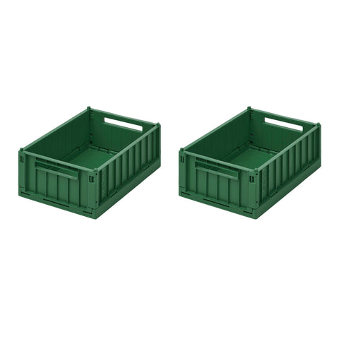 Liewood Weston Storage Box 2 Pack Small | Garden Green*