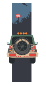 Jeune Premier Lunchbox Elastiek | Jungle Jeep  *
