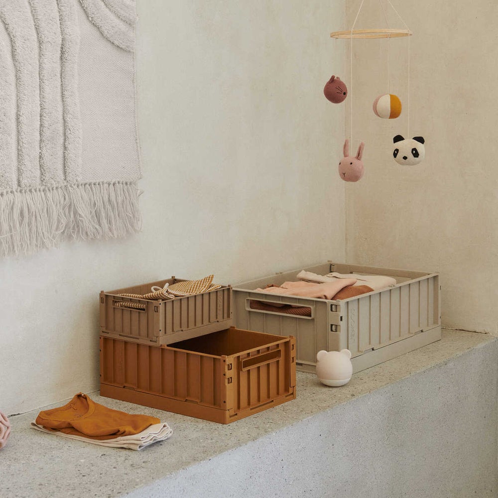 Liewood Weston Storage Box 2 Pack Small Sand