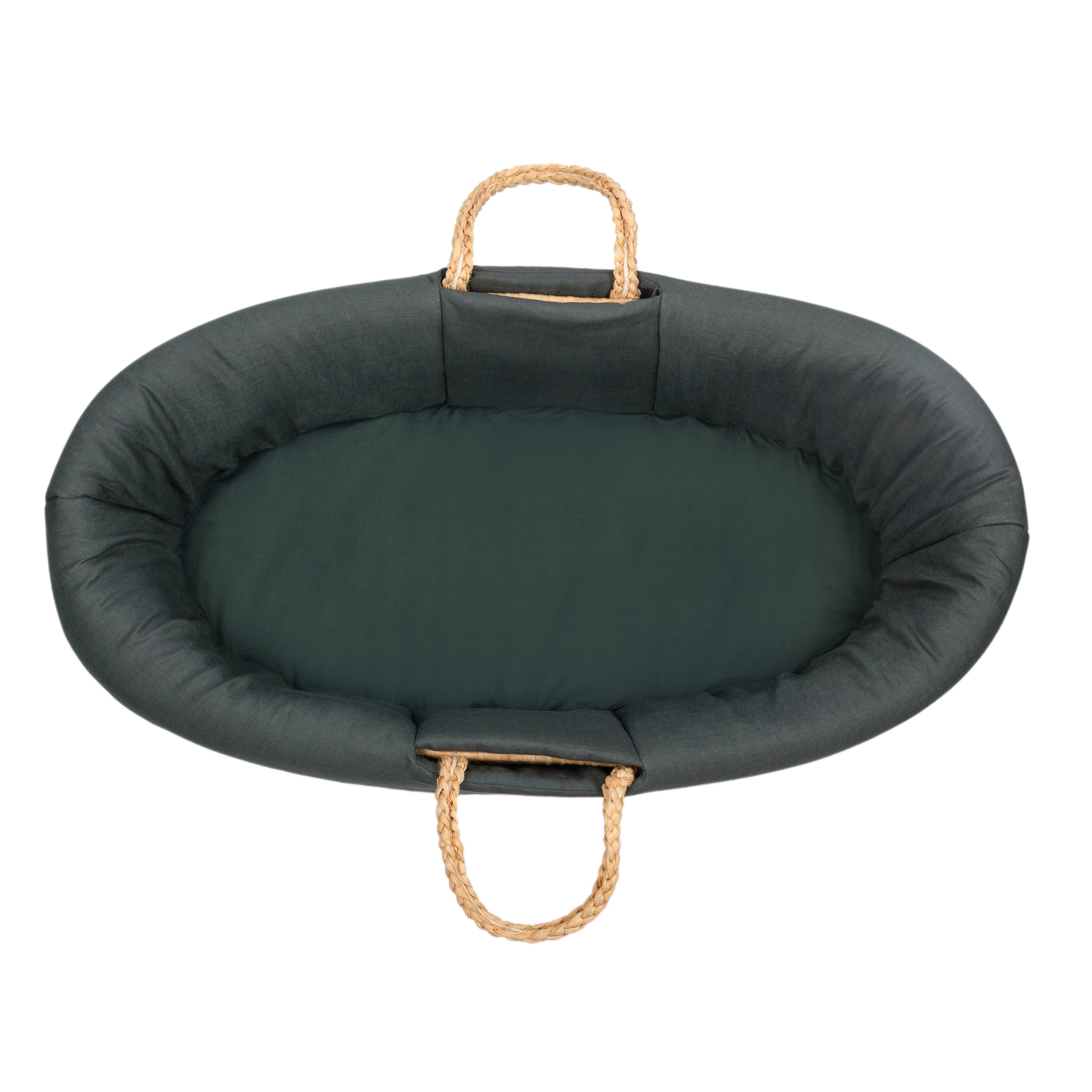 Poppen rieten moses mand groot incl matrasje Poppen rieten moses mand groot incl matrasje