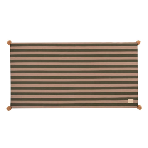 Nobodinoz Majestic Matras Eco Floor Mat | Green Taupe Stripes*