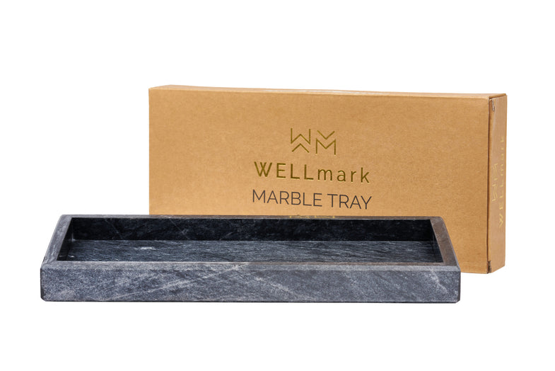 Wellmark Marble Tray | Dark Grey