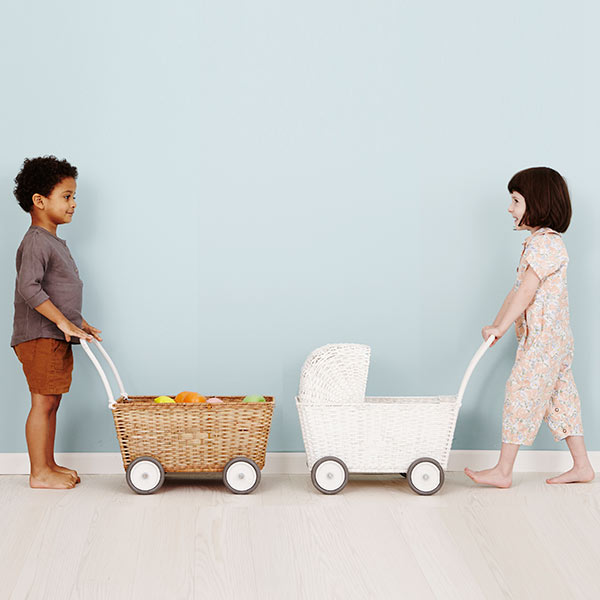 Olli Ella Strolley poppenwagen - Natural