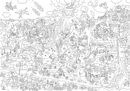 Omy Gigantische Kleurposter | Dino's