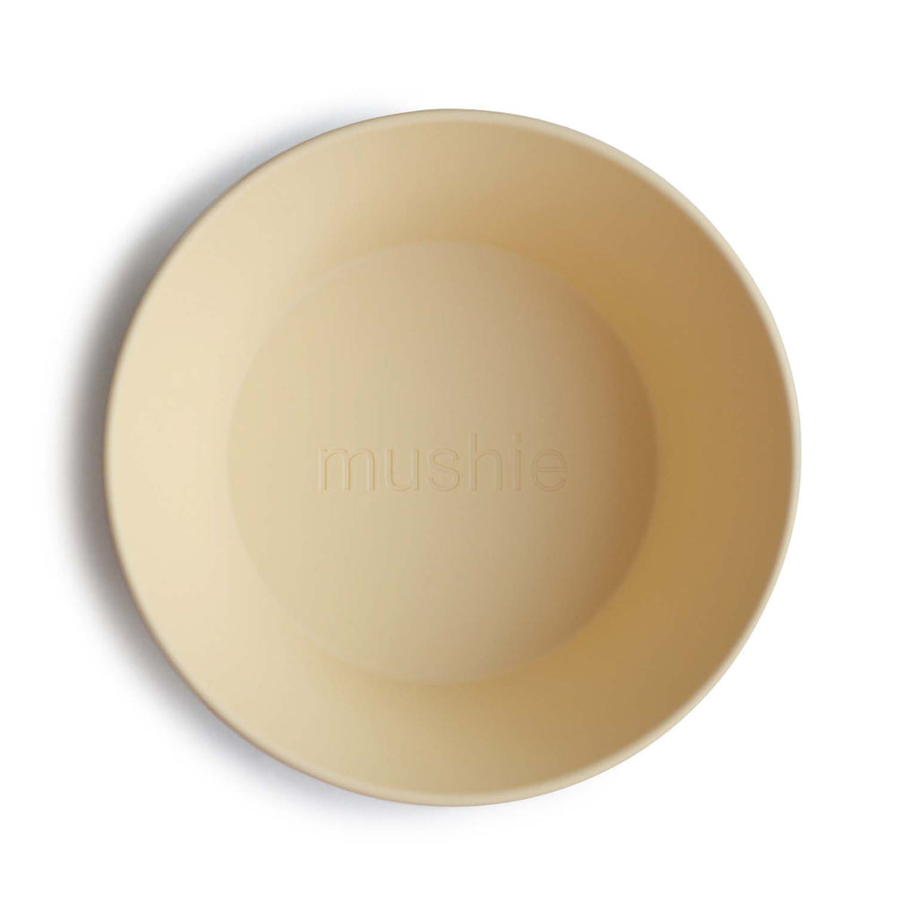 Mushie Set 2 Bowls Rond | Pale Daffodil
