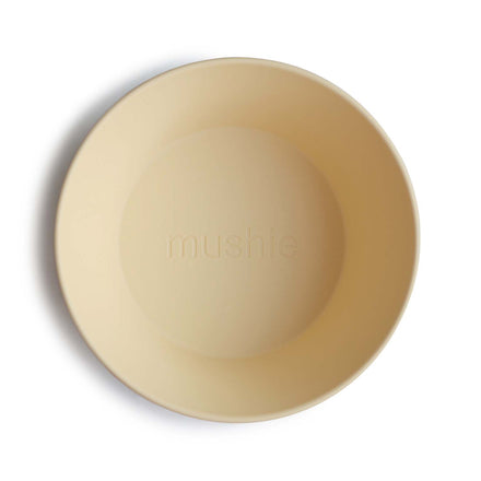 Mushie Set 2 Bowls Rond | Pale Daffodil