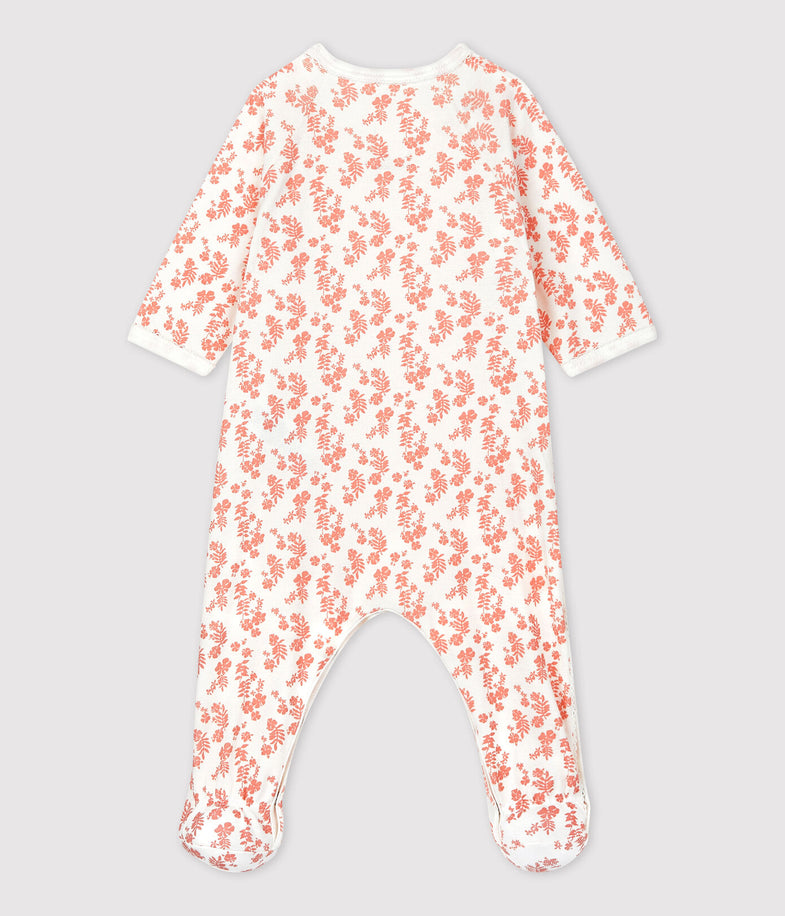 Petit Bateau Baby Pyjama Met Voetjes I Flowers *