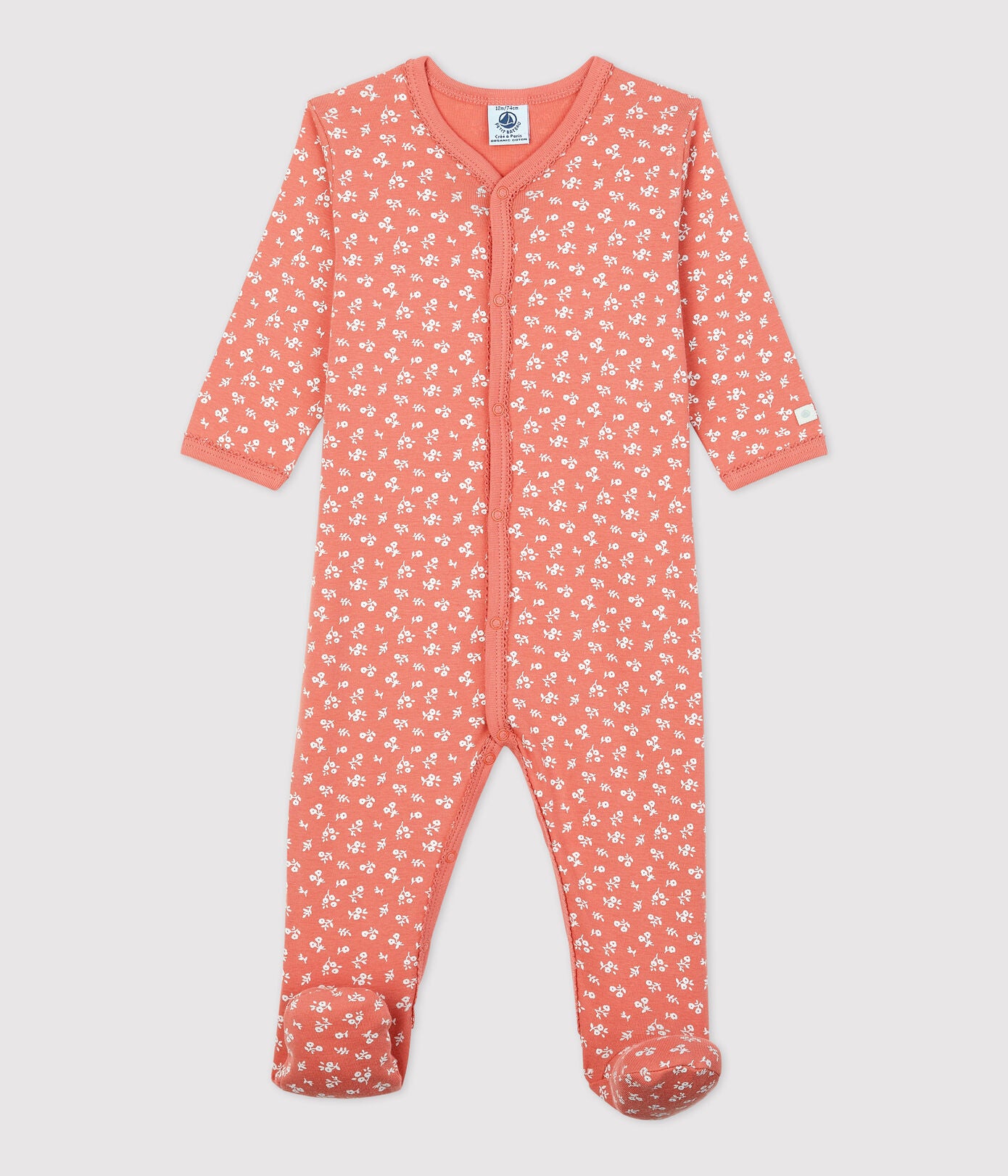 * Petit Bateau Baby Pyjama I Bloemenprint