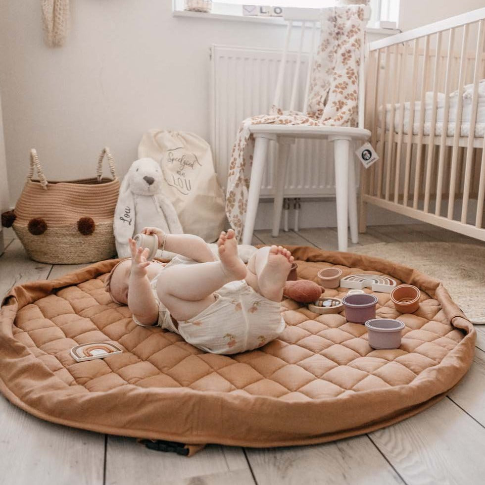Play And Go Opbergzak Speelmat Organic | Tawny Brown