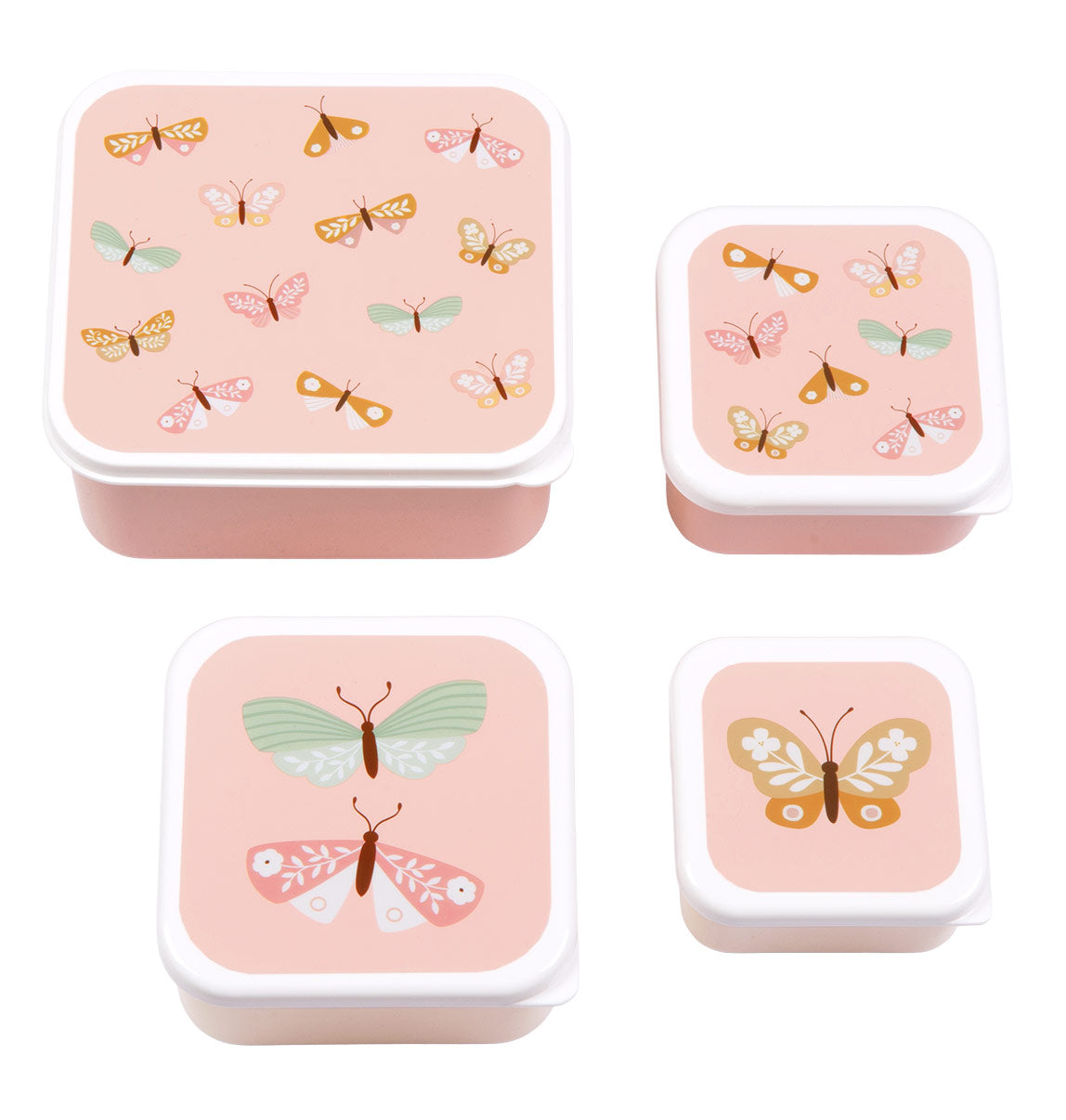 A Little Lovely Company Lunch & Snack Box Set | Vlinders
