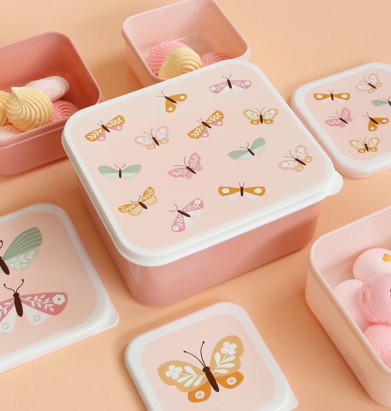A Little Lovely Company Lunch & Snack Box Set | Vlinders