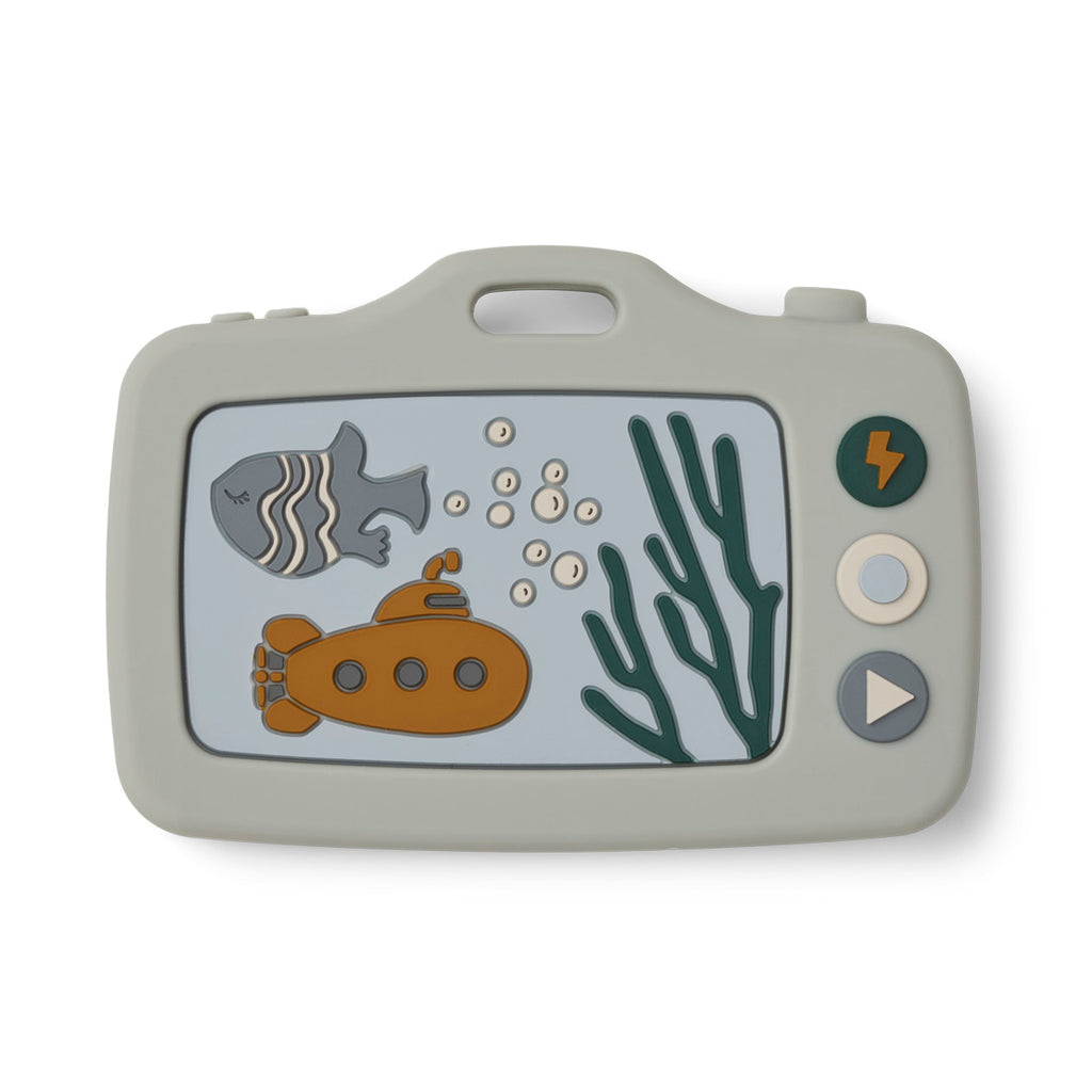 Liewood Steven Siliconen Camera | Sea Creatures Blue Mix