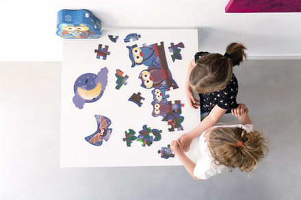 Scratch Contour Puzzel 39 stukken Omkeerbaar | Day & Night