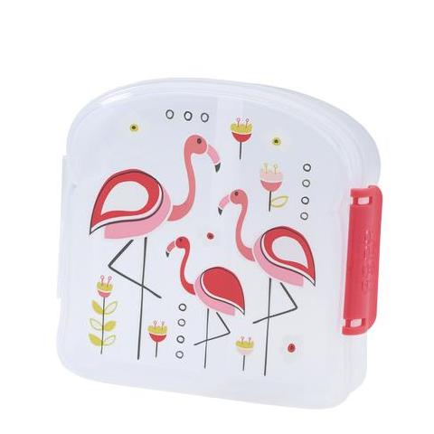 SugarBooger Sandwich Box Met Vakjes | Flamingo