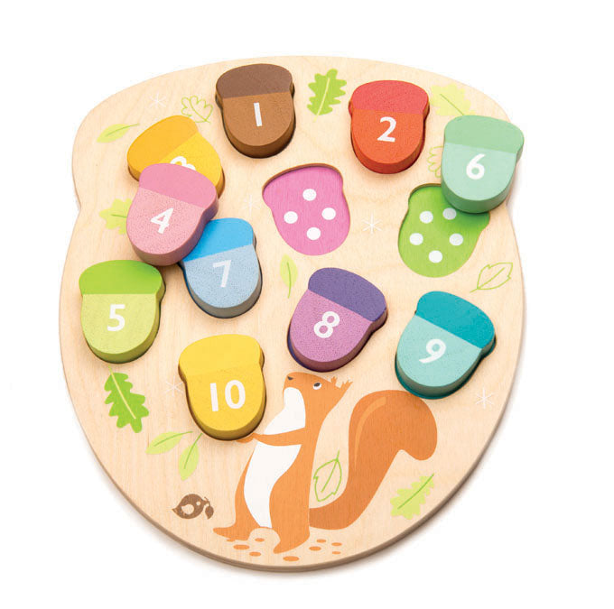 Tender Leaf Toys Leren Tellen | Tel De Eikeltjes