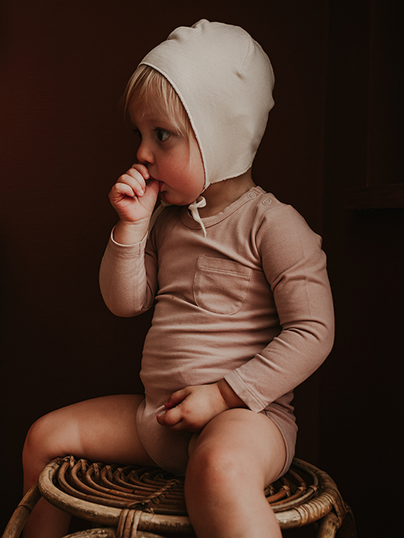 * The Simple Folk The Long Sleeve Onesie | Antique Rose