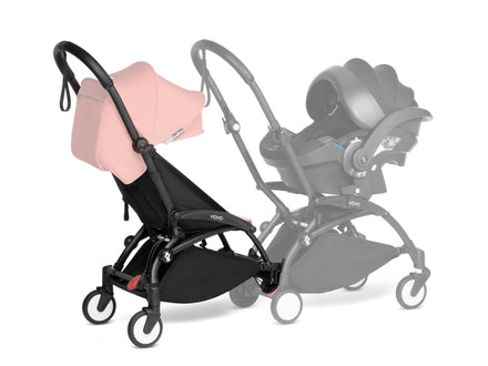 * Stokke® YOYO Connect Lichte Dubbele Plooibuggy | Zwart Zonder Kap