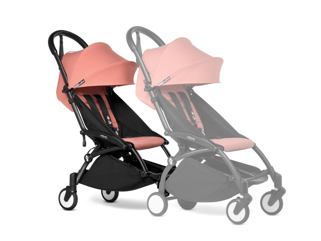 * Stokke® YOYO Connect Lichte Dubbele Plooibuggy | Zwart Zonder Kap