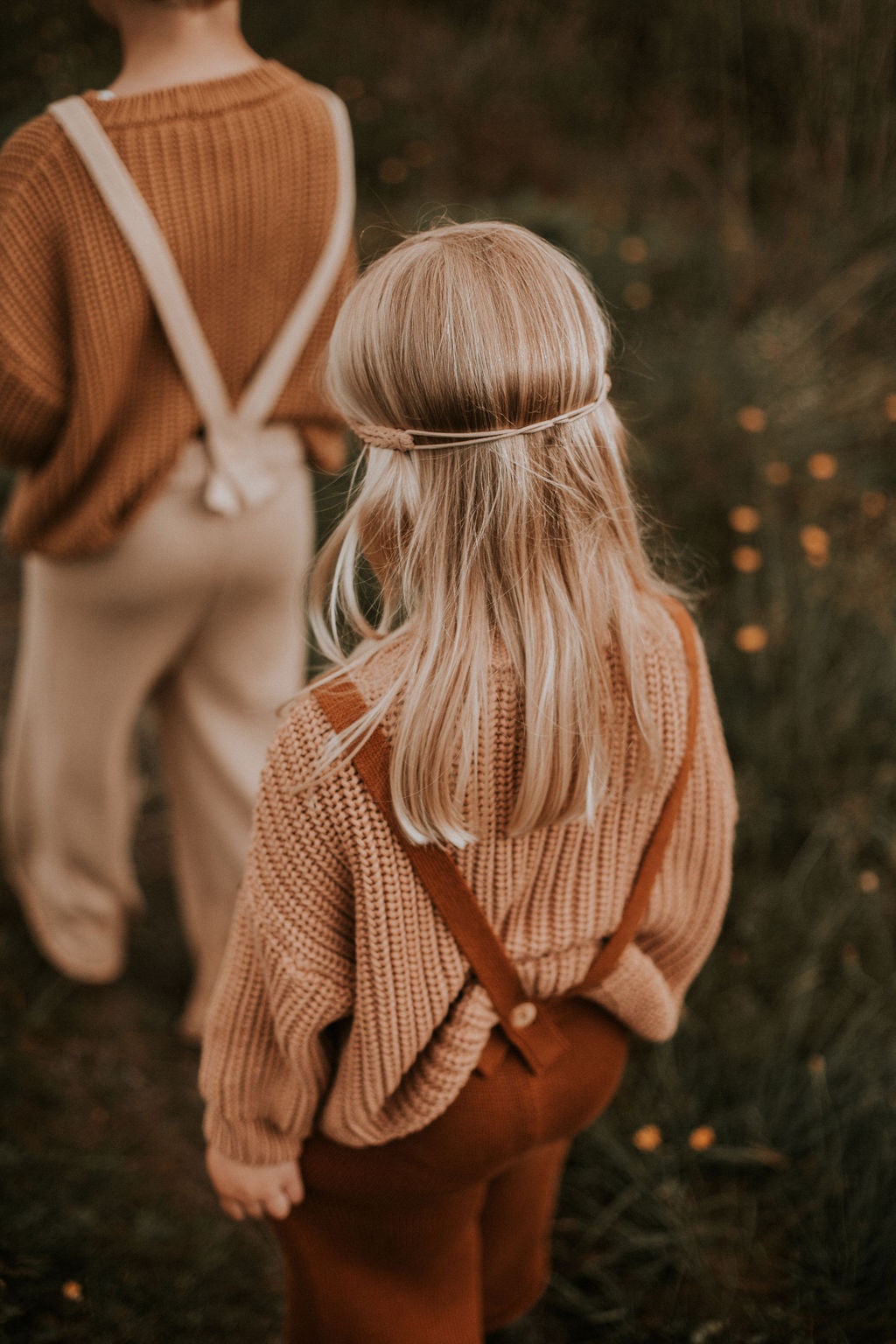 * Yuki Chunky Knit Trousers | Rust