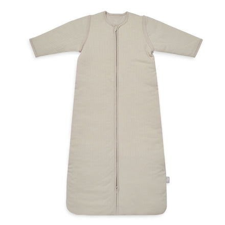 * Jollein 4 Seizoenen Slaapzak met afritsbare mouw 70cm | Basic Stripe Nougat