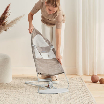 Babybjörn wipstoeltje relax Bliss - Grey Beige/White Mesh