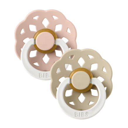 * Bibs Fopspeen Boheme 0+M Maat 1 Rond | Blush & Vanilla Glow
