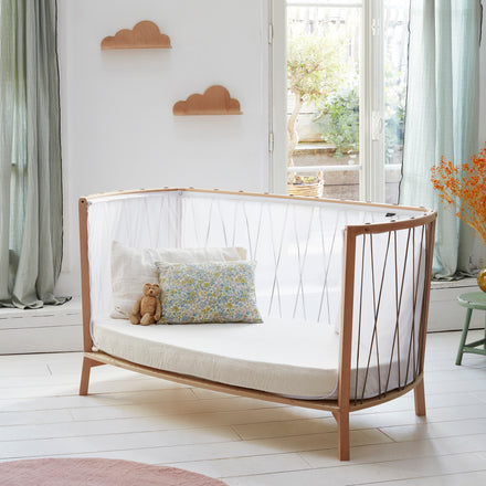 Charlie Crane Aanpasbaar Babybed KIMI 130x76cm | Hazelnut