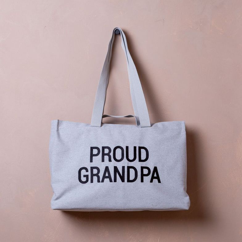 Childhome Weekendtas Grandpa Bag Canvas | Grey*