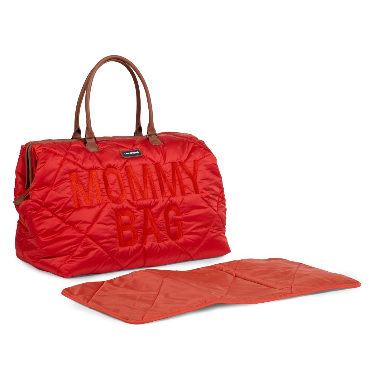 reactie Horzel kloof Childhome weekendtas XL Mommy Bag Gewatteerd | Rood – De Gele Flamingo