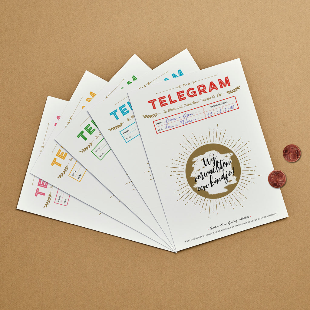 * Stratier Krastelegram | Wij krijgen een kindje!