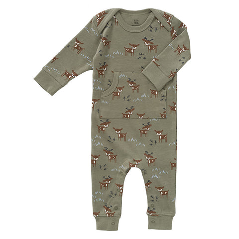 Fresk Pyjama Katoen | Deer Olive