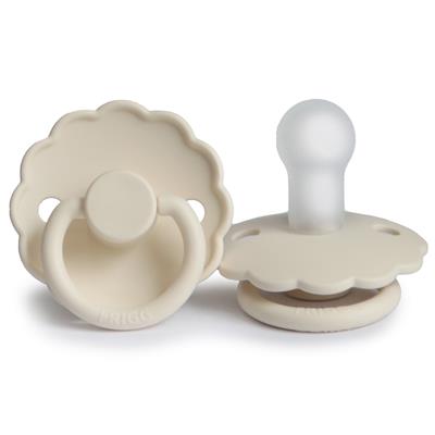 Daisy Siliconen Fopspeen 0-6M | Cream