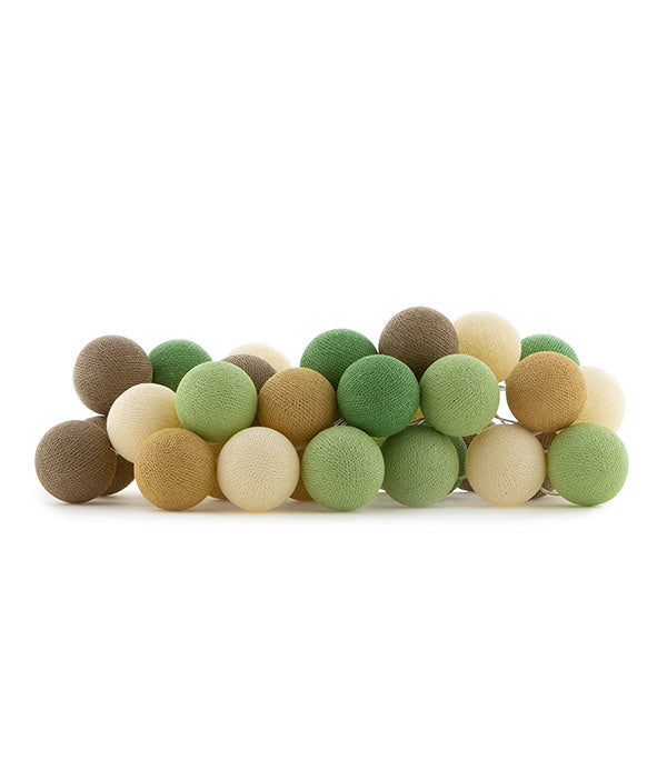* Cotton Ball Lights Lichtslinger 35 stuks - Forest Green