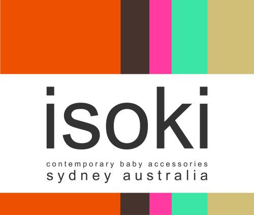 Isoki Luiertas double zip antraciet - DE GELE FLAMINGO - Kids concept store 