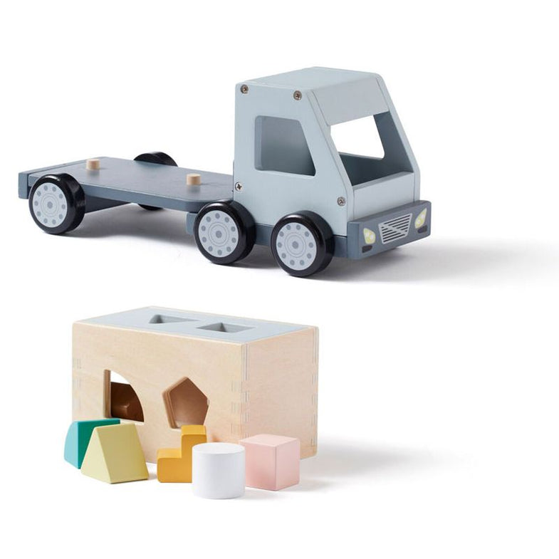 Kid's concept Houten Vrachtwagen Sorteren met Vormpjes Aiden