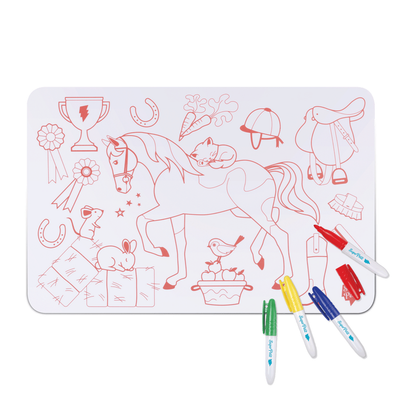 Super Petit Mini Placemat Met Stiften | Pony Club