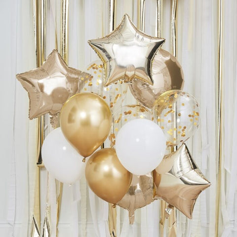 Balloon Bundle 12 ballonnen - Metallic Gold