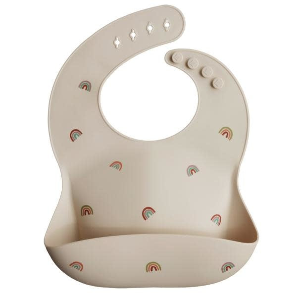 Mushie Bibs Siliconen Slab - Rainbow