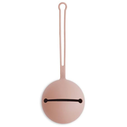 * Mushie Siliconen Fopspeenhouder Pacifier Case | Blush